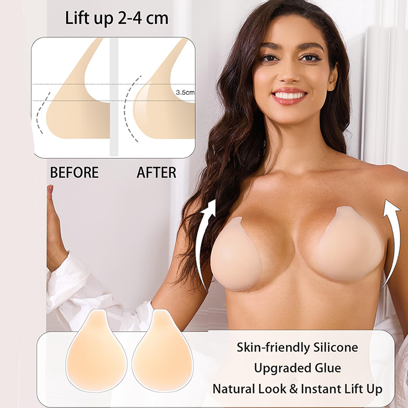 1/2 Pairs Women Sticky Bra Pus - Backless Bra Sticky บทวิจารณ์และราคา