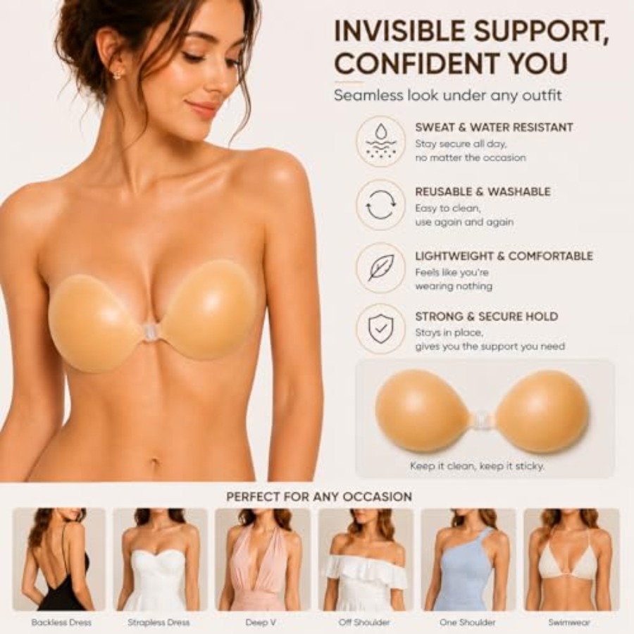Hasimor Sticky Bra Ultra Thin  - Backless Bra Sticky บทวิจารณ์และราคา