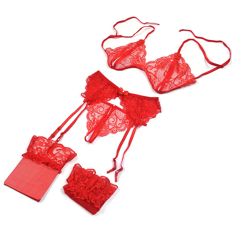 1 Set Women's Lace Lingerie, S - Sheer Mesh Bra บทวิจารณ์และราคา