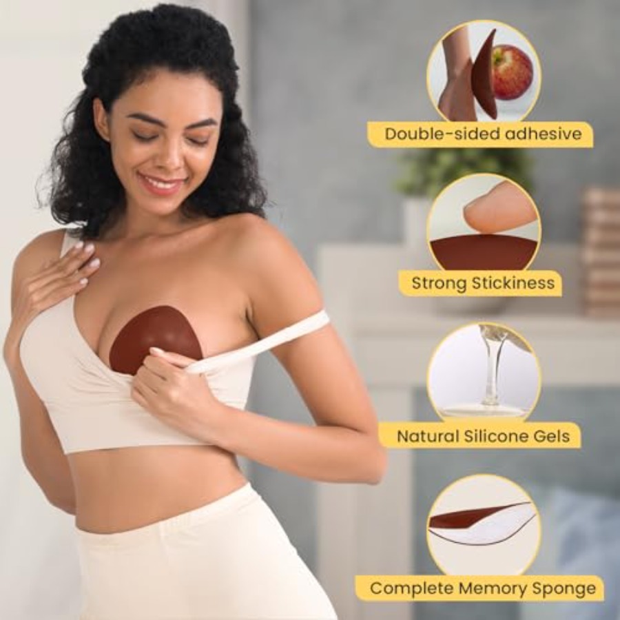 Double Sided Sticky Bra Insert - Push Up Bra Silicone บทวิจารณ์และราคา