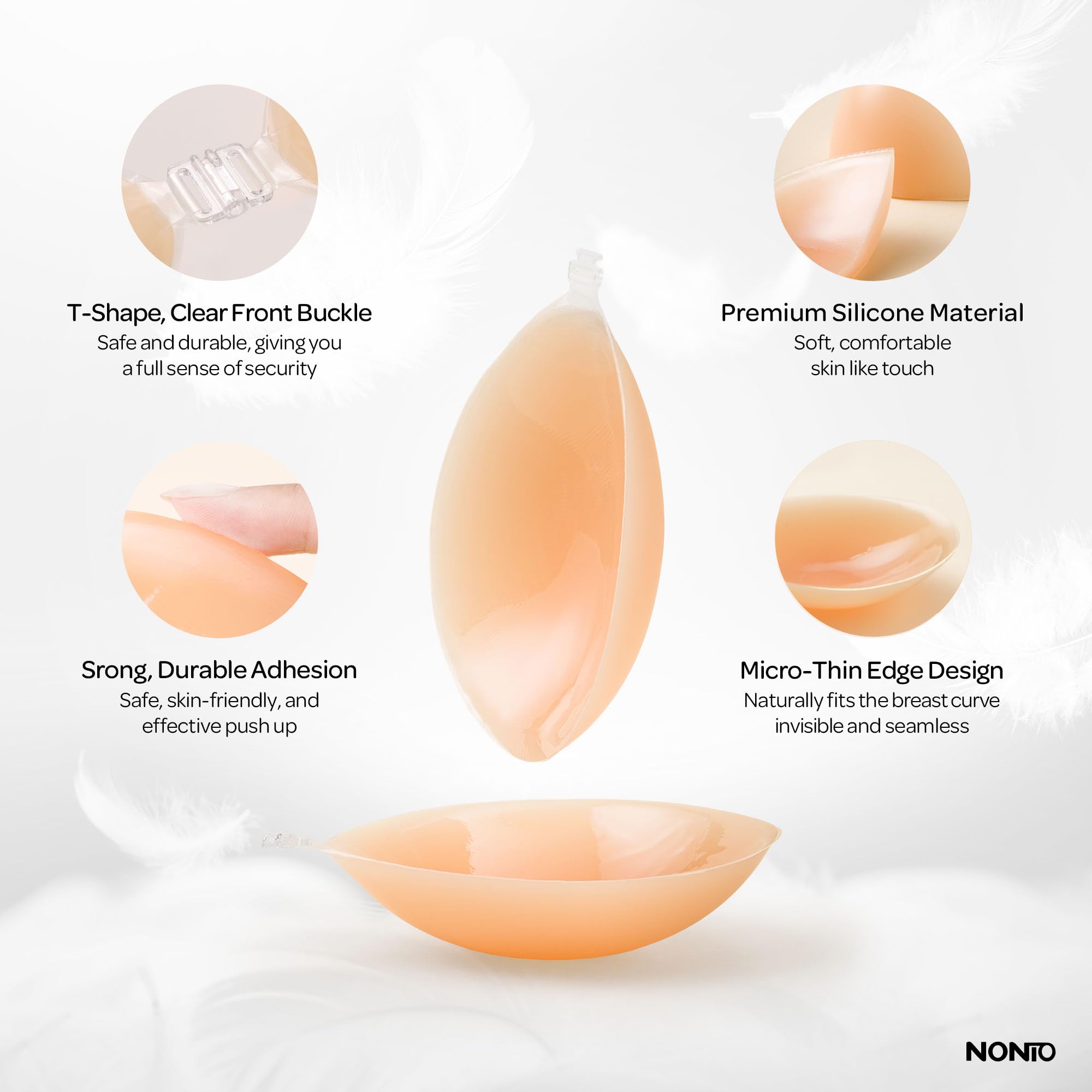 Adhesive Bra Strapless Sticky  - Backless Bra Sticky บทวิจารณ์และราคา