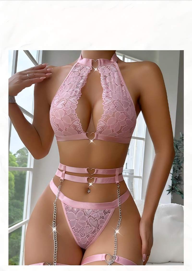 Sexy Lingerie Set Push Up Lace - Underwire Bra Padded บทวิจารณ์และราคา