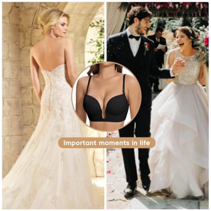 JOYSHAPER Plunge Bras for Wome - Plunge Bra Push Up บทวิจารณ์และราคา