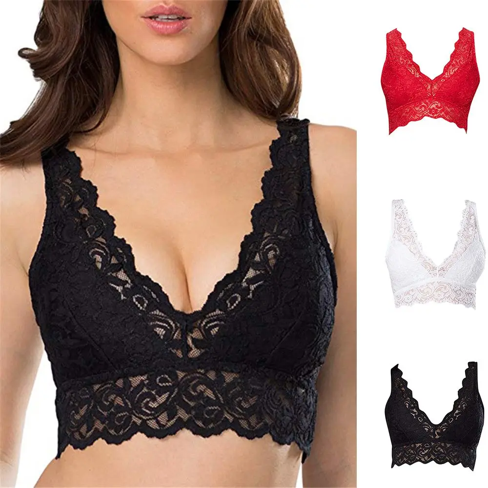 Women Lace Bras Padded Bralett - T Shirt Bra Seamless บทวิจารณ์และราคา