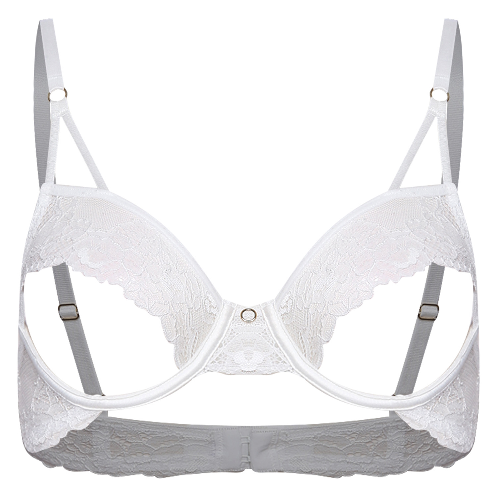 Women Sexy Hollow Out Bra Soft - Sheer Bra Lace บทวิจารณ์และราคา