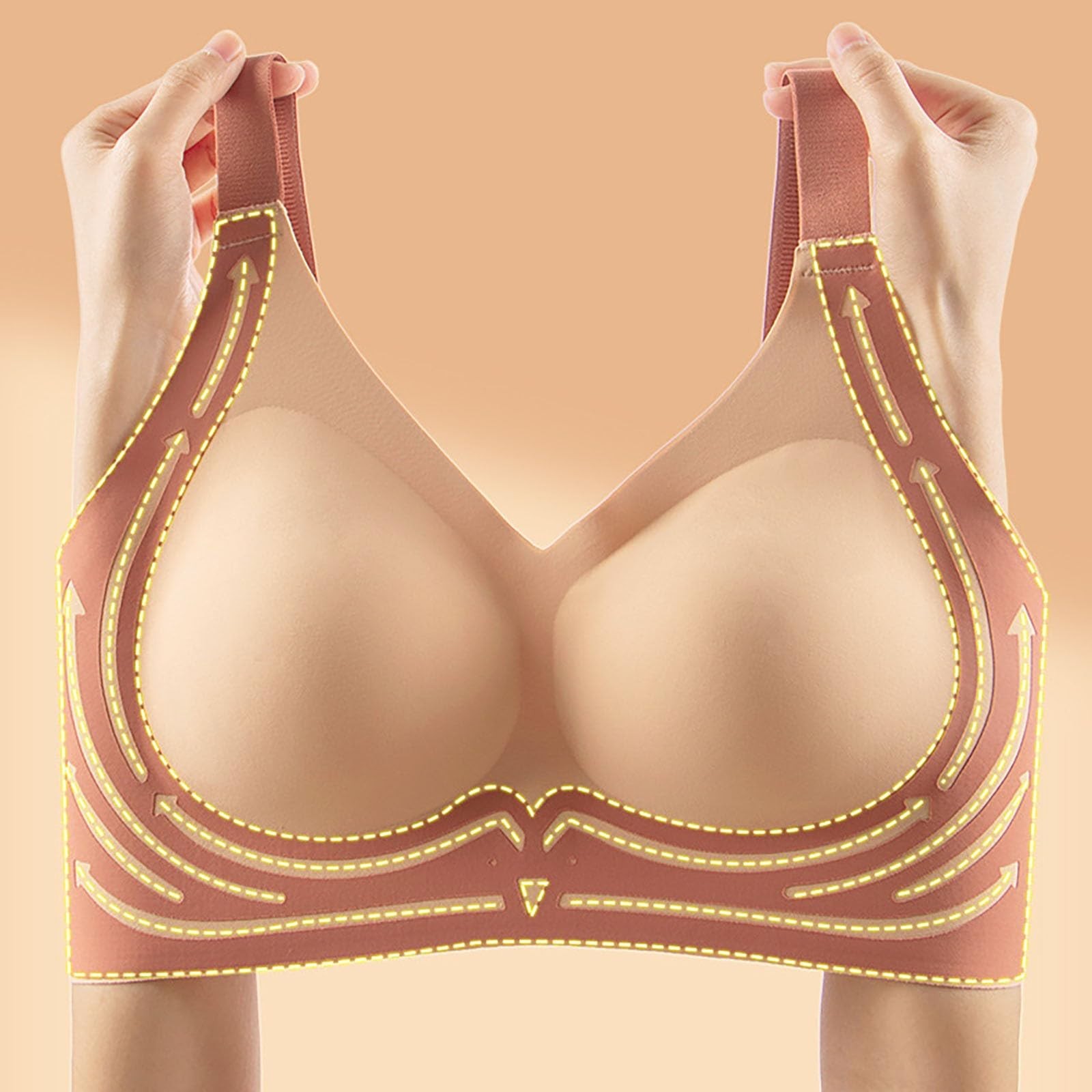 Women Seamless Bras Plus Size  - Sleep Bra Bralette บทวิจารณ์และราคา