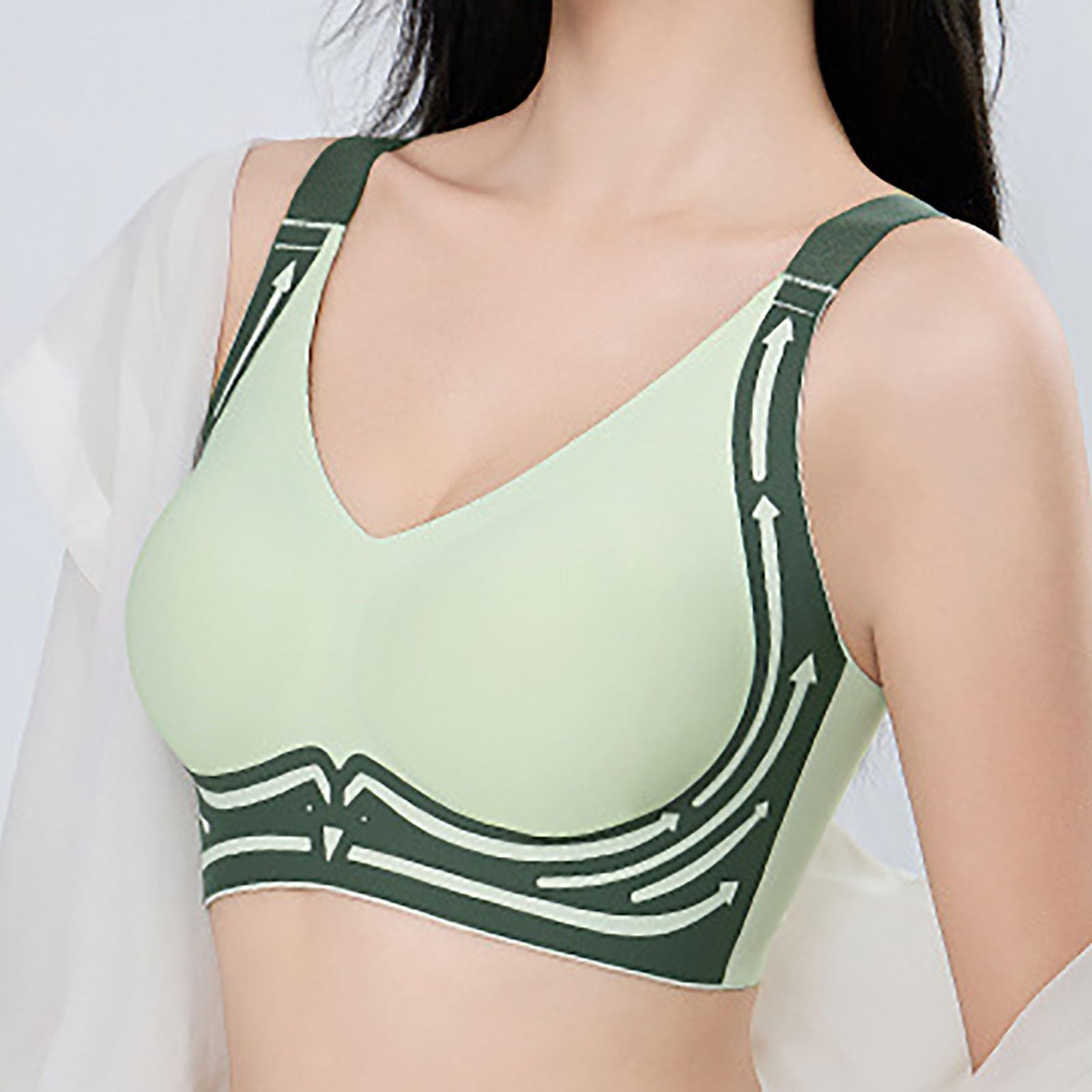 Women Seamless Bras Plus Size  - Sleep Bra Bralette บทวิจารณ์และราคา