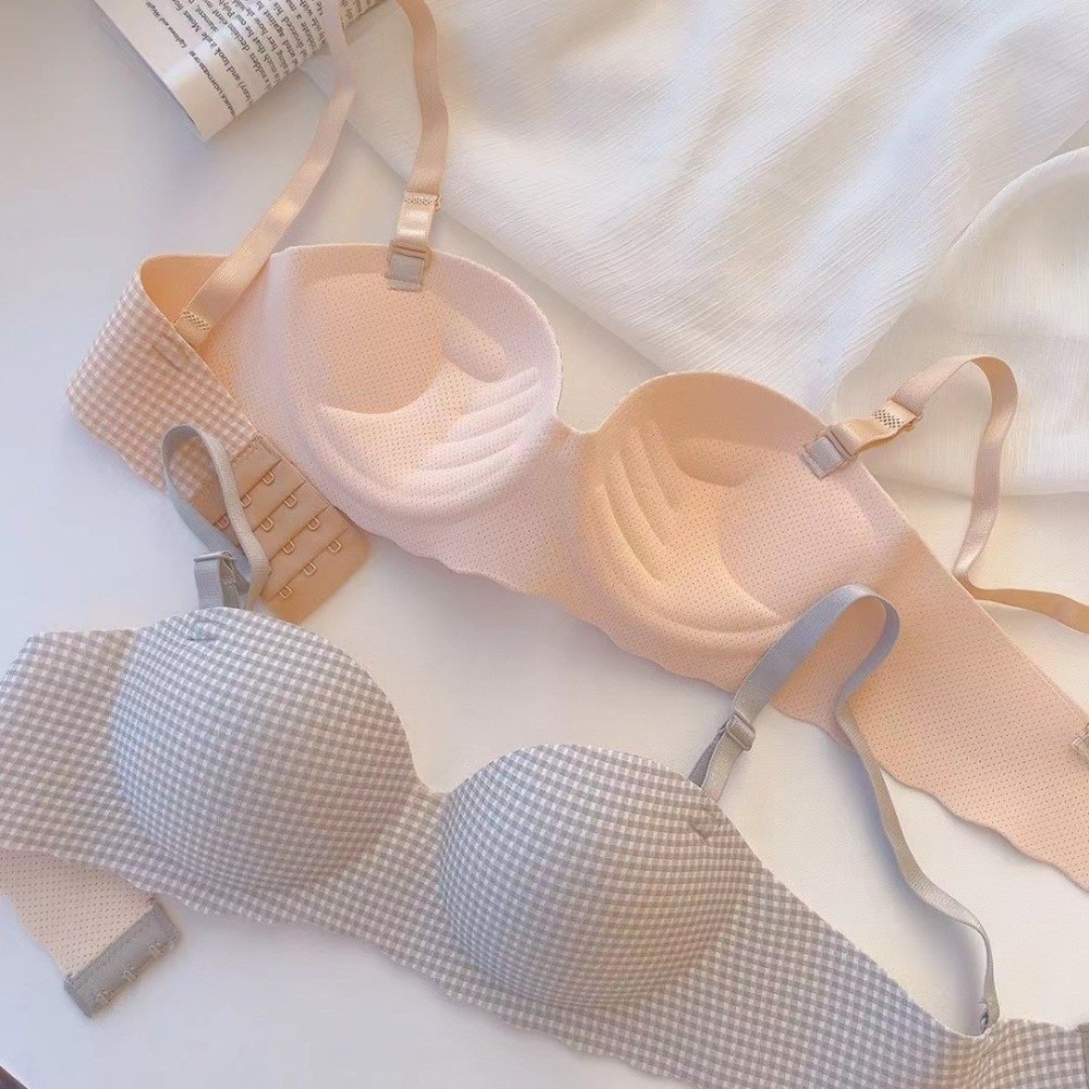 Breathable Seamless Bra Seamle - Plunge Bra Push Up บทวิจารณ์และราคา