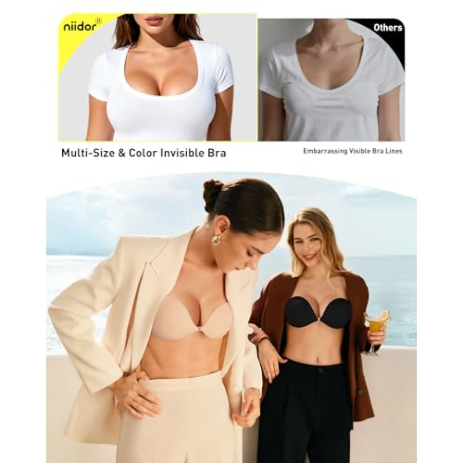 Niidor Adhesive Bra Strapless  - Backless Bra Sticky บทวิจารณ์และราคา