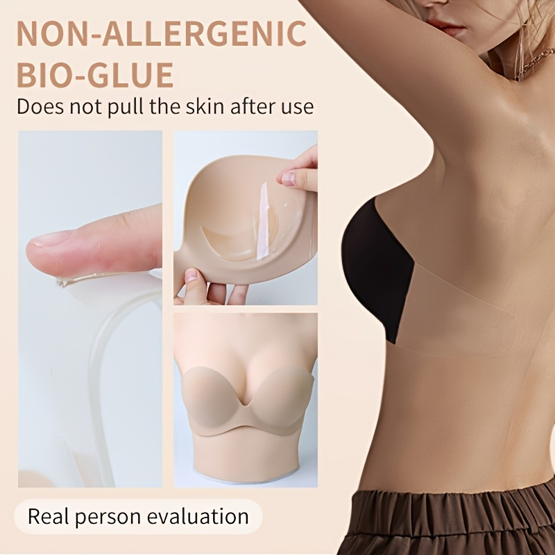 Strapless Seamless Invisible S - Push Up Bra Silicone บทวิจารณ์และราคา