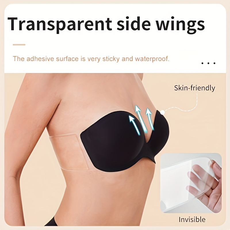 Strapless Seamless Invisible S - Push Up Bra Silicone บทวิจารณ์และราคา