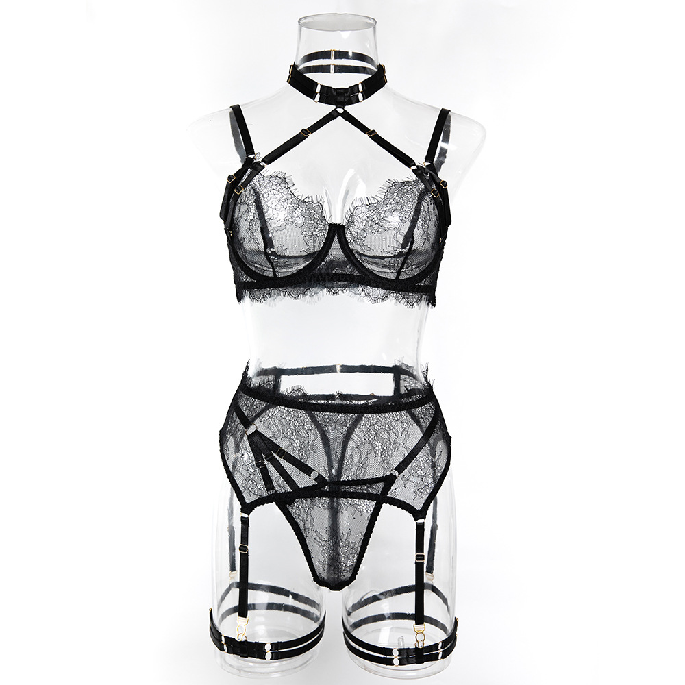 Sexy Lace Erotic Set Women See - Sheer Bra Lace บทวิจารณ์และราคา
