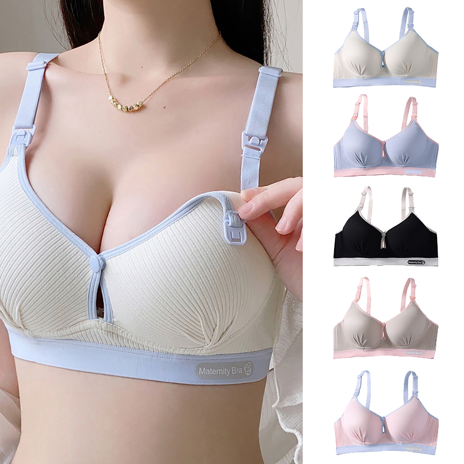 Maternity Nursing Bra No Under - Underwire Bra Padded บทวิจารณ์และราคา