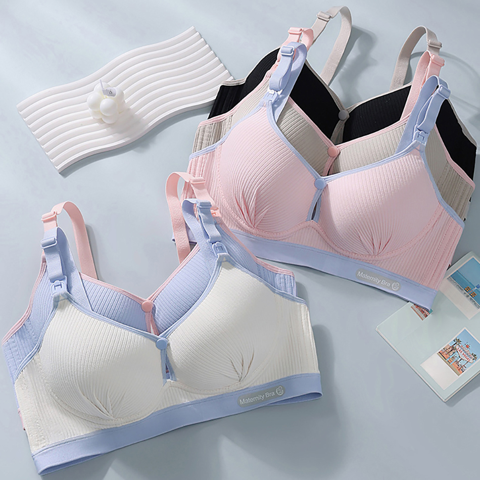 Maternity Nursing Bra No Under - Underwire Bra Padded บทวิจารณ์และราคา