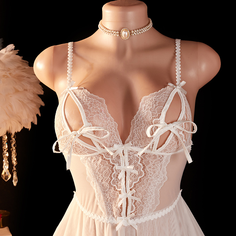 Transparent Sexy Woman Lingeri - Sheer Bra Lace บทวิจารณ์และราคา