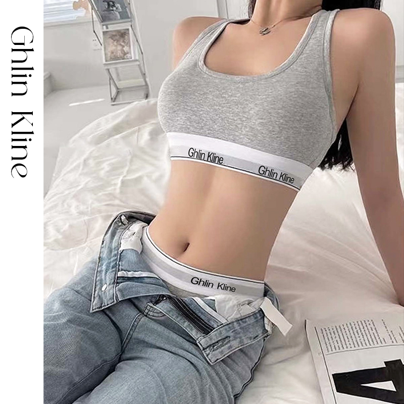 2PCS Ghlin Kline Underwear wit - Cotton Bra Everyday บทวิจารณ์และราคา