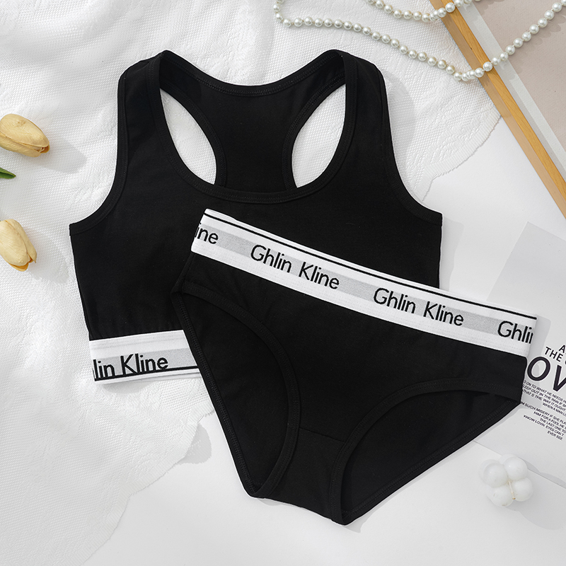 2PCS Ghlin Kline Underwear wit - Cotton Bra Everyday บทวิจารณ์และราคา