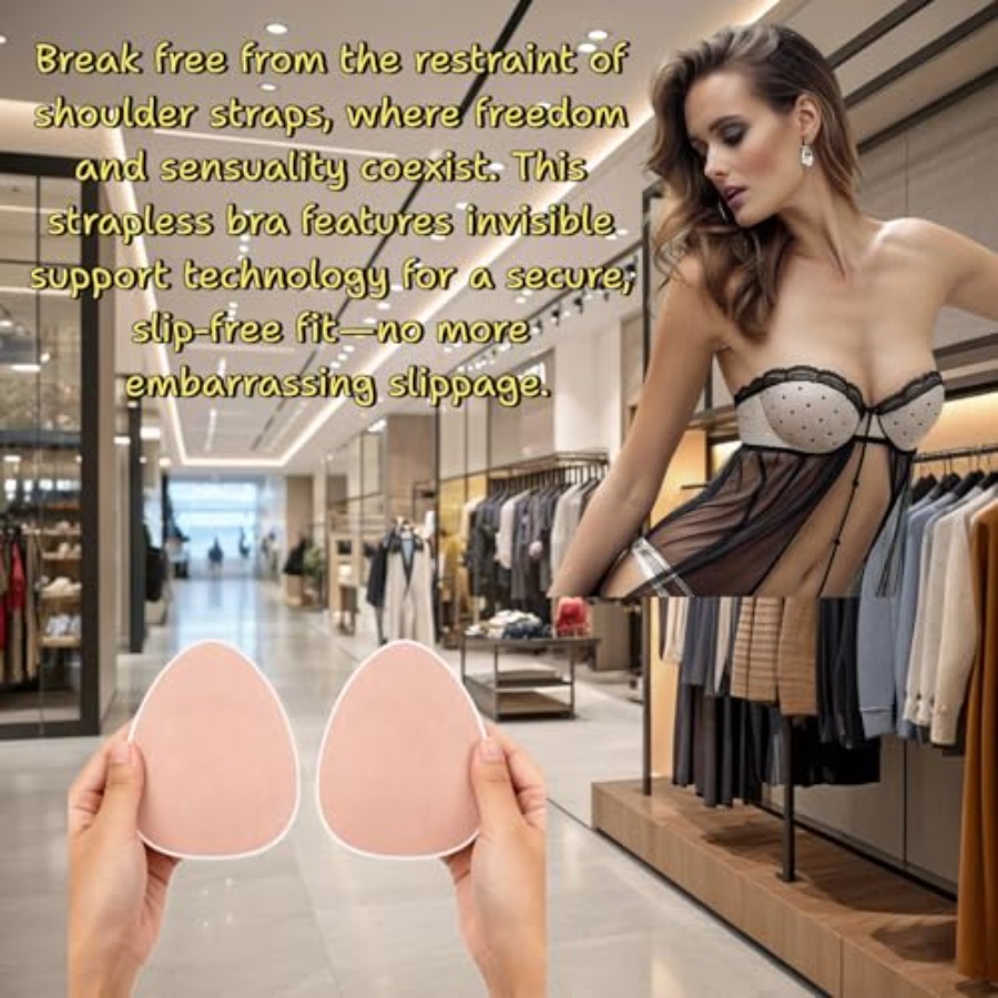 Plus Size Invisible Adhesive S - Strapless Bra Adhesive บทวิจารณ์และราคา