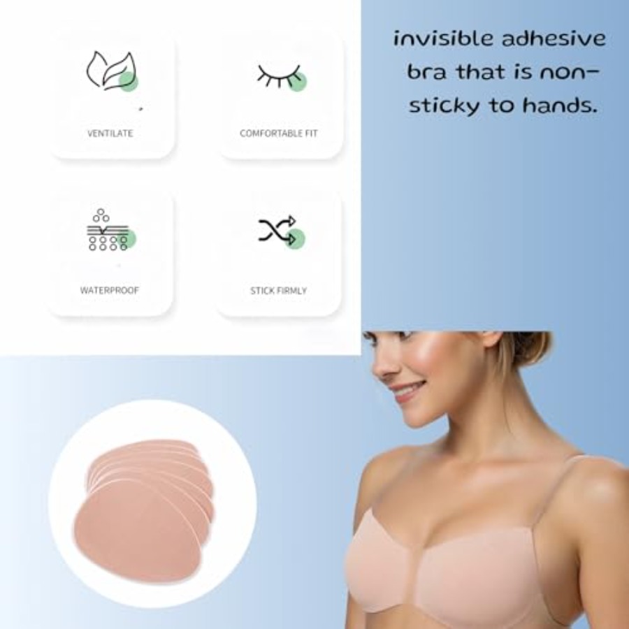 Plus Size Invisible Adhesive S - Strapless Bra Adhesive บทวิจารณ์และราคา