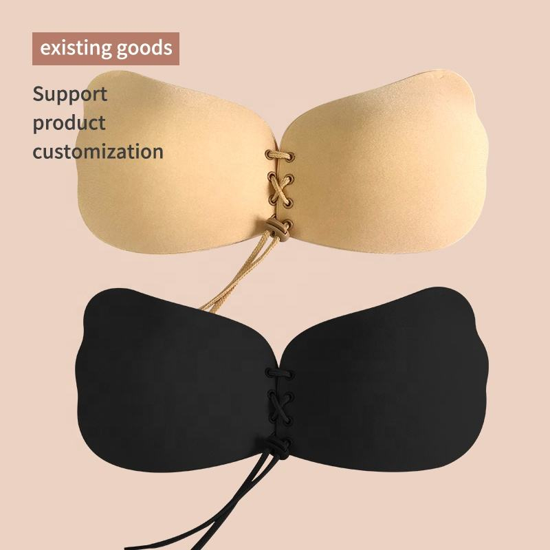 Wing shaped drawstring nude ba - Strapless Bra Adhesive บทวิจารณ์และราคา