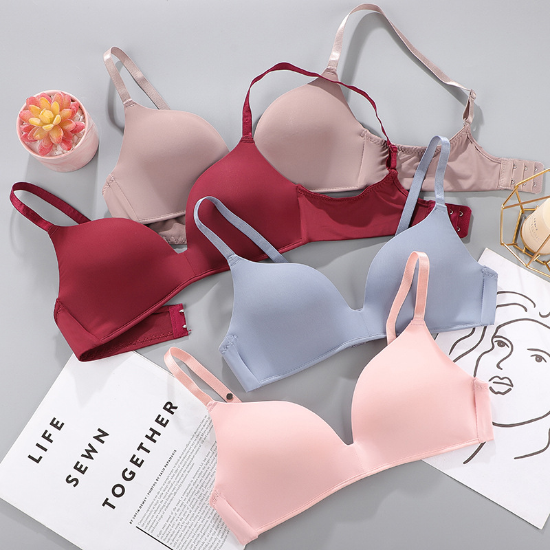 Women Seamless Bra Sexy No Wir - Plunge Bra Push Up บทวิจารณ์และราคา