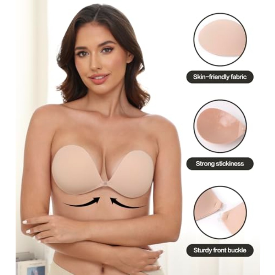 MITALOO Adhesive Bra Invisible - Backless Bra Sticky บทวิจารณ์และราคา