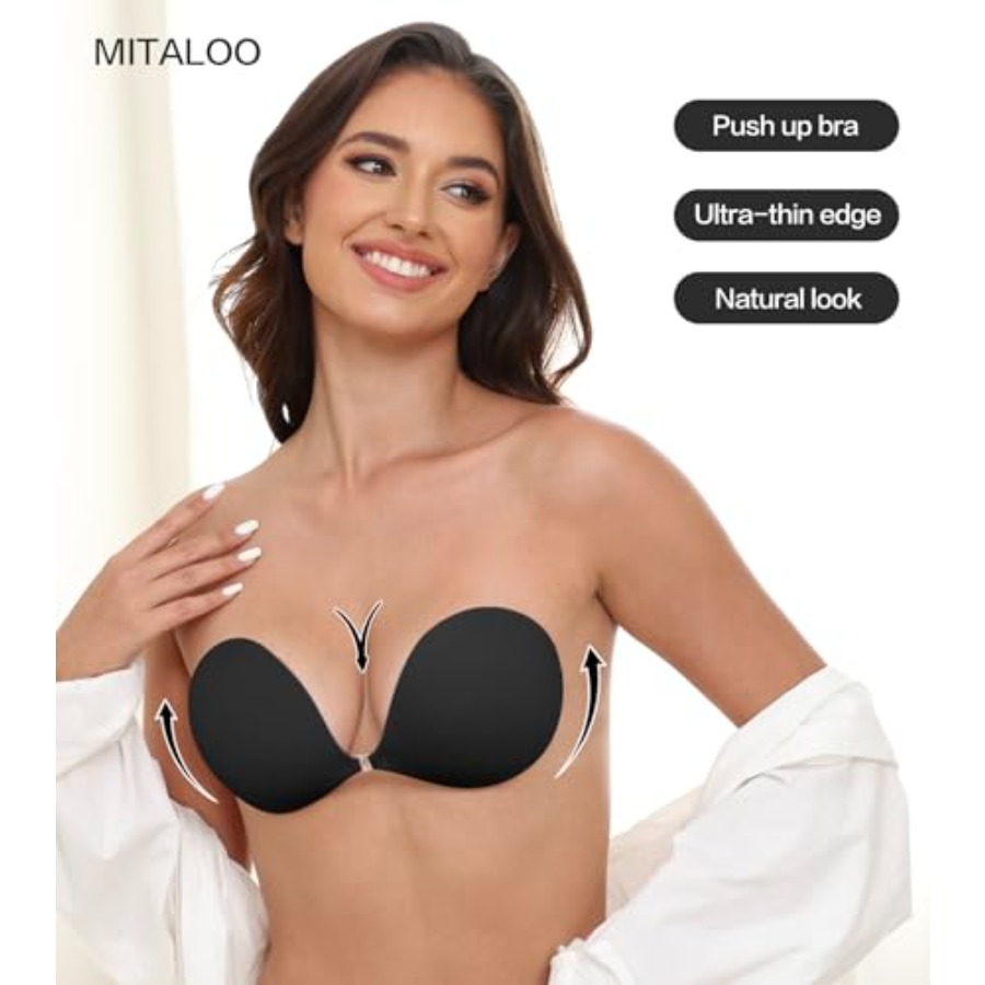 MITALOO Adhesive Bra Invisible - Backless Bra Sticky บทวิจารณ์และราคา