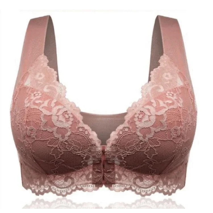 2024 New No Rims Front Buckle  - Full Coverage Bra บทวิจารณ์และราคา