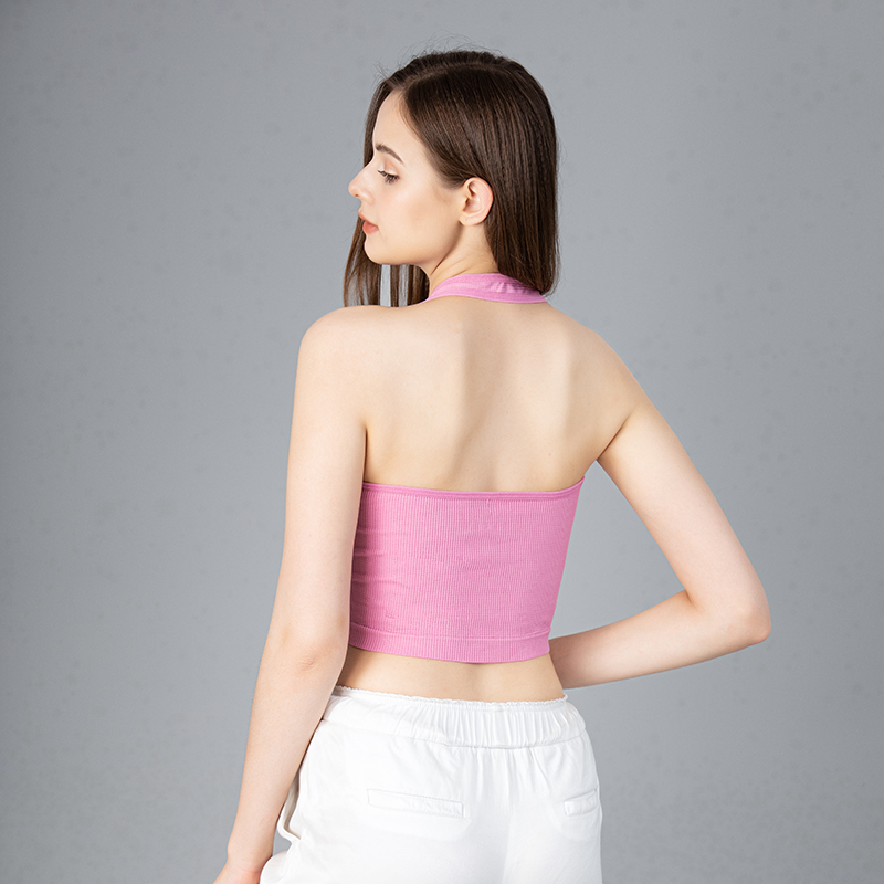Halter-neck Tops Women Sexy Ba - T Shirt Bra Seamless บทวิจารณ์และราคา