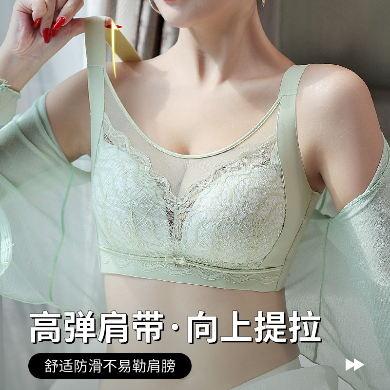 36-42CD Plus Size Bras Lace Tr - Wirefree Bra Comfort บทวิจารณ์และราคา