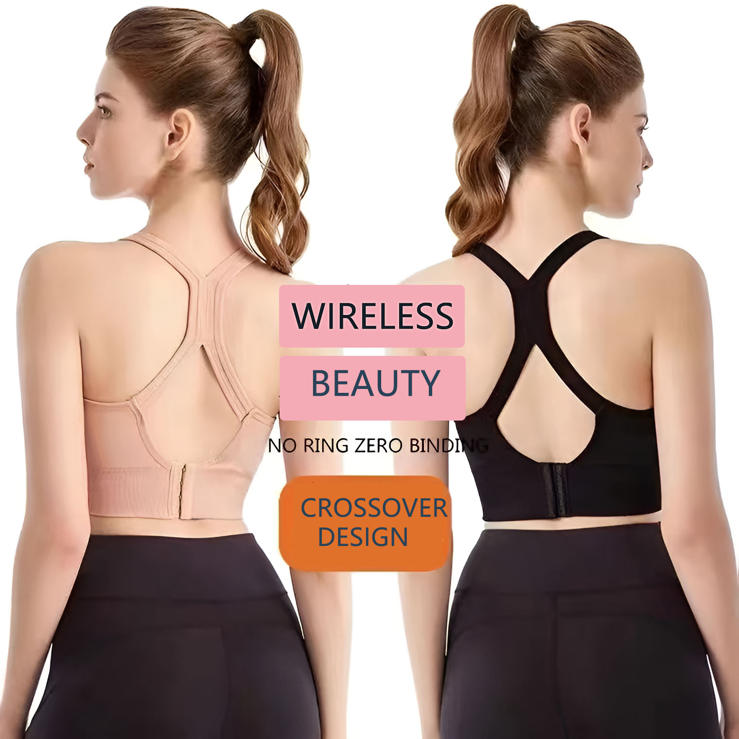 Women's Cross Back Sports Bra  - Full Coverage Bra บทวิจารณ์และราคา