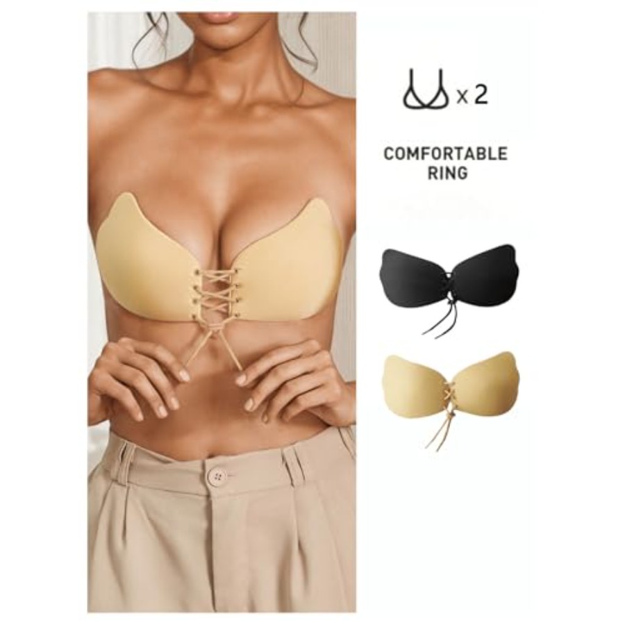 SHENHE Women's 2 Pack Front Cl - Backless Bra Sticky บทวิจารณ์และราคา