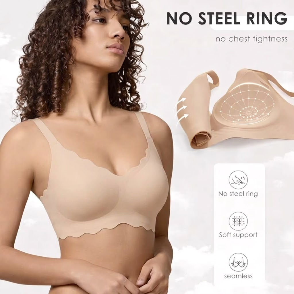 Seamless Wireless Supportive B - T Shirt Bra Seamless บทวิจารณ์และราคา