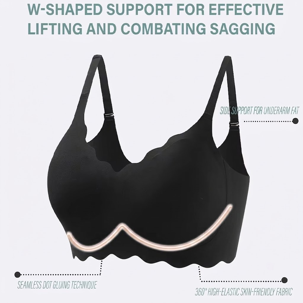 Seamless Wireless Supportive B - T Shirt Bra Seamless บทวิจารณ์และราคา