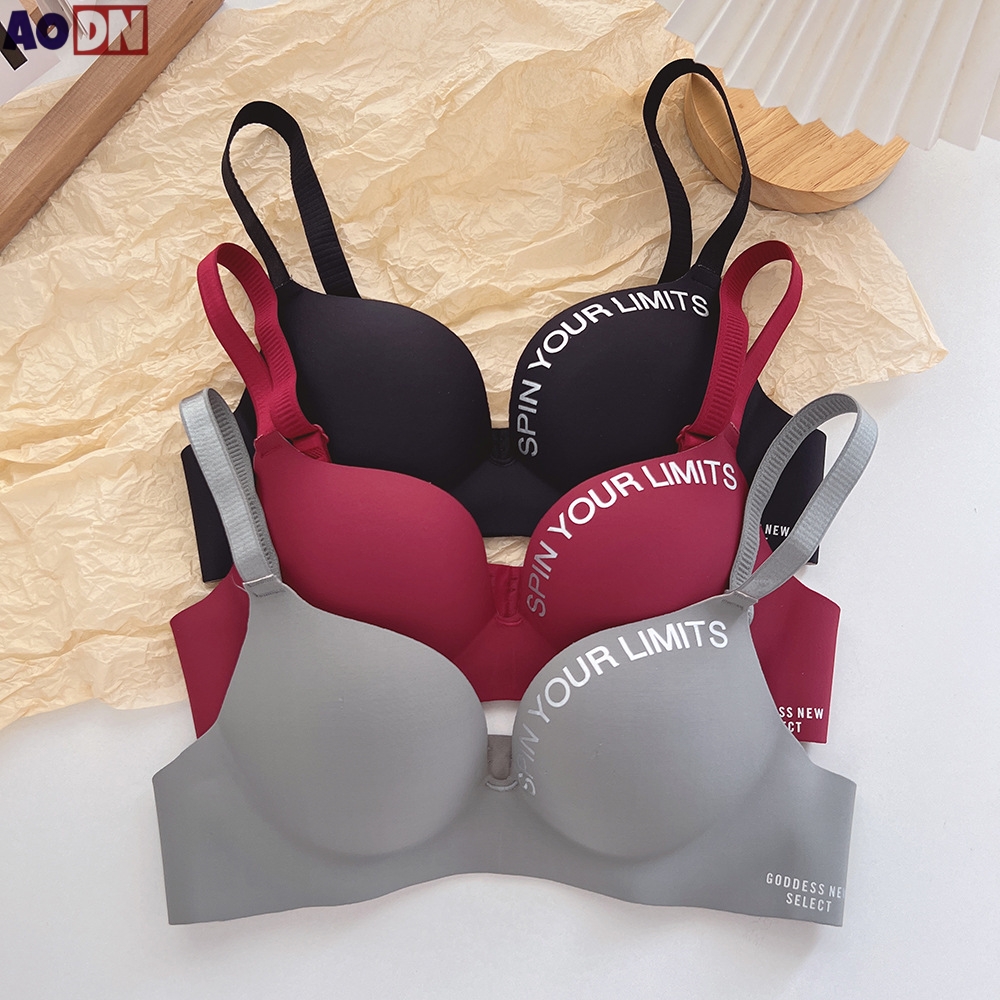 Simplicity Letters Printed Bra - Cotton Bra Everyday บทวิจารณ์และราคา