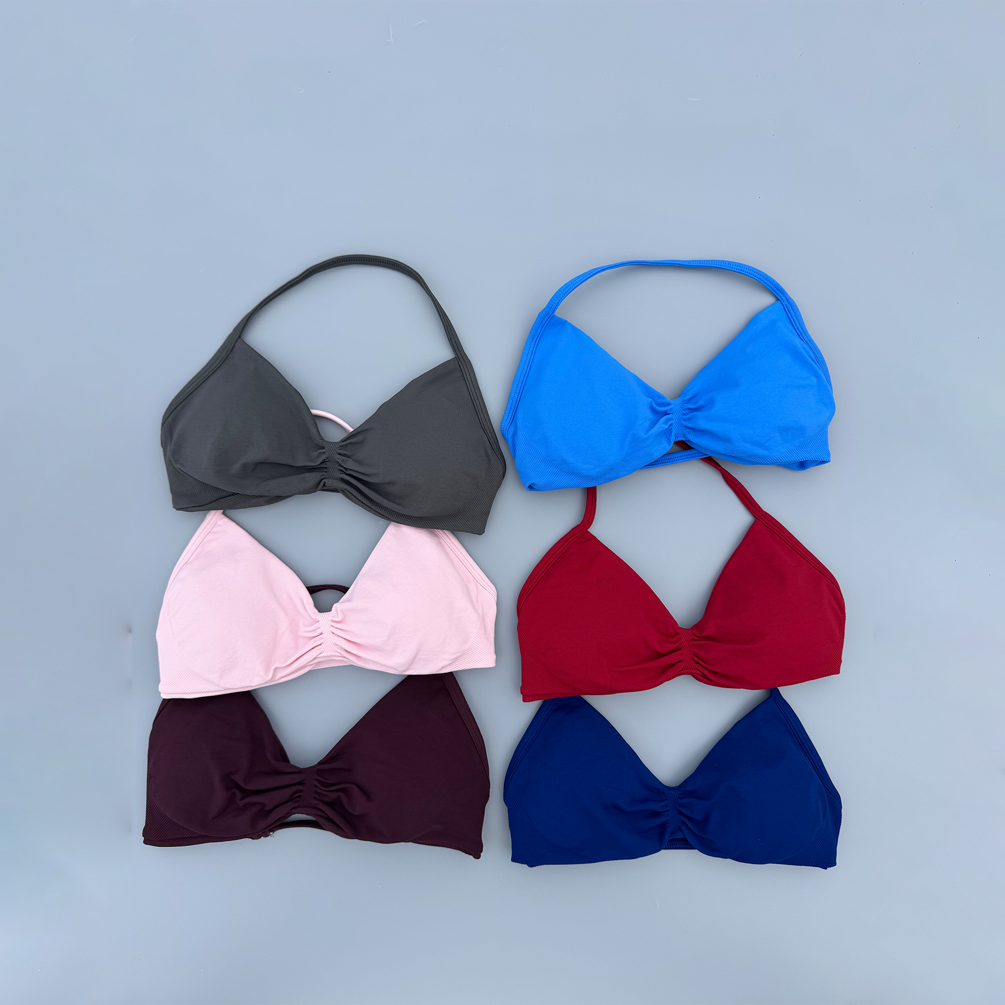 Strappy Bra Gym Top Women High - Sports Bra Racerback บทวิจารณ์และราคา