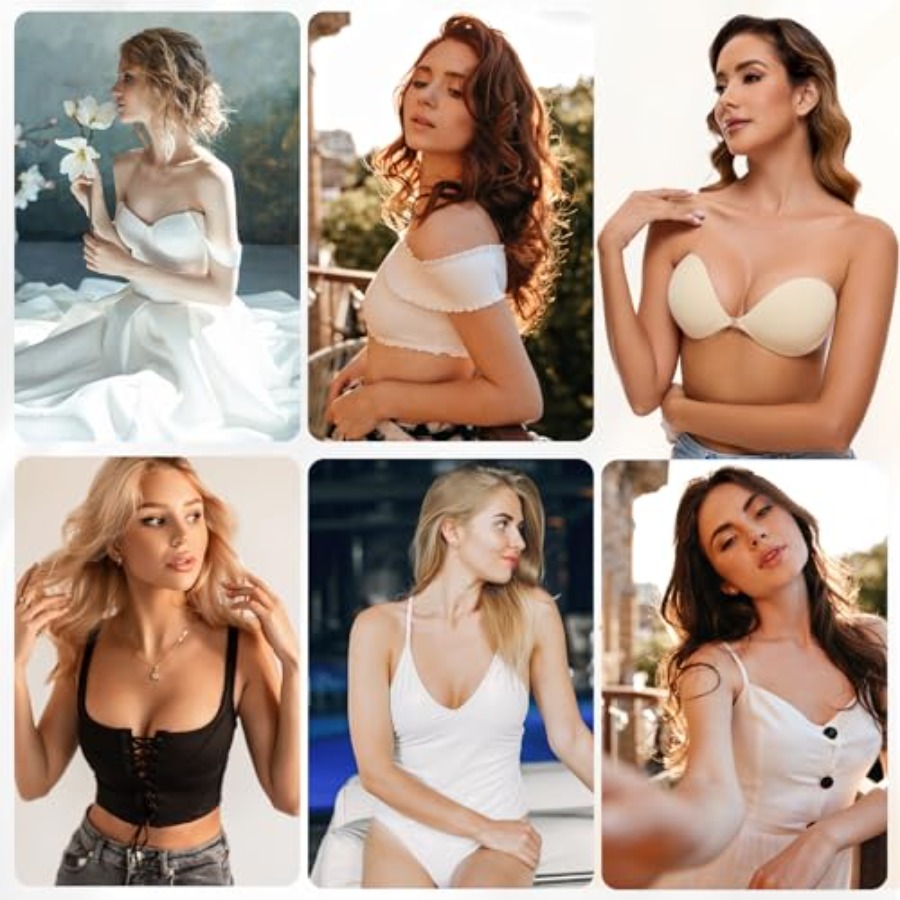RELIRELIA Women's Sticky Self  - Backless Bra Sticky บทวิจารณ์และราคา